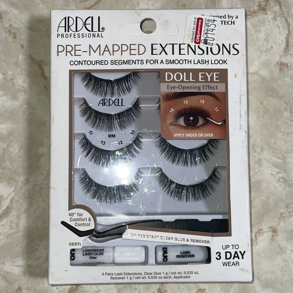 NIP ARDELL Pre-Mapped Lash Extensions & Perfect Tone Sexy Siren Liquid Matte Lip